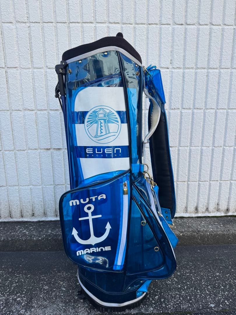 MUTA marine EVEN コラボ　キャディバッグ　クリア　ゴルフバッグ