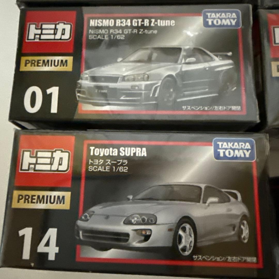 トミカプレミアム　GTR33.34、スープラ、フェアレディZ、GTO、レクサス