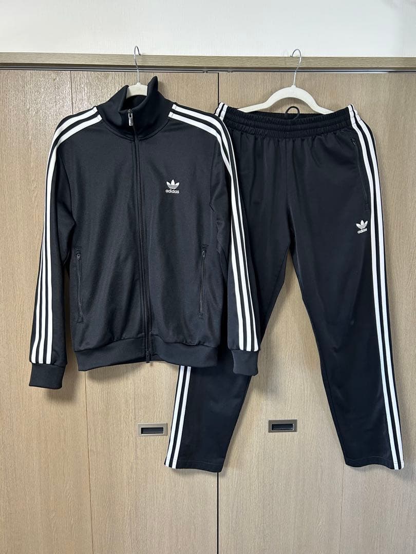 adidas originals ジャージ 上下セット ブラック L
