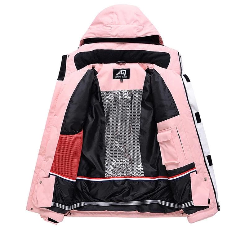 AQスノーボードウェア 上下セット レディース Sサイズ ピンク×ブラック 新品