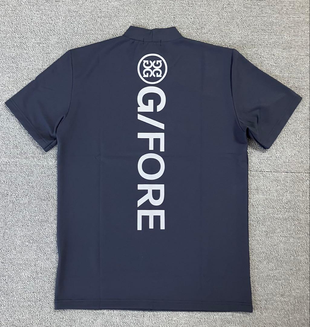 G/FORE ジーフォア XXLサイズ モックネックT-シャツ ネイビー