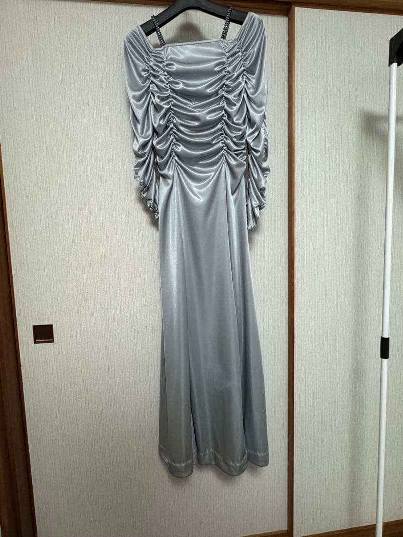シルバー ルーズフィットドレス