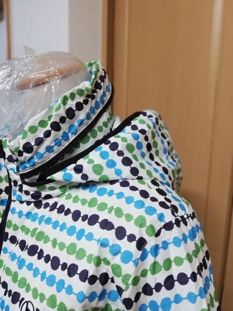 adabatのゴルフレインコート★極美品★サイズ４０★長袖が半袖にもなる