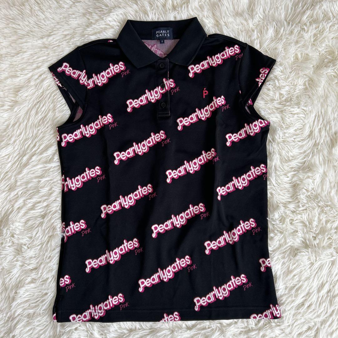 希少！近年モデル♡パーリーゲイツ セットアップ ロゴ総柄 スカート ポロシャツ