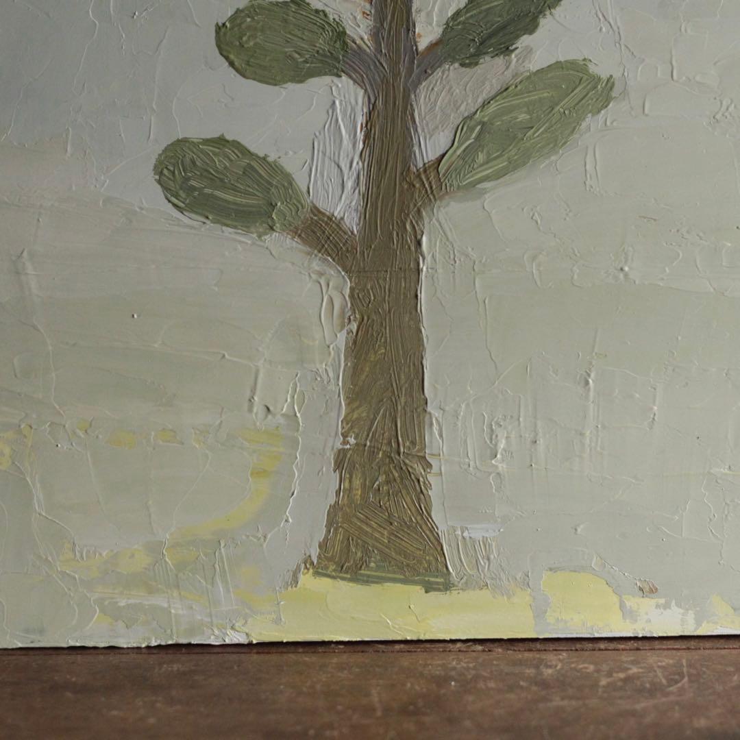 油絵 油彩 「木 No.8」パネルに油彩 oil on board 現代美術 絵