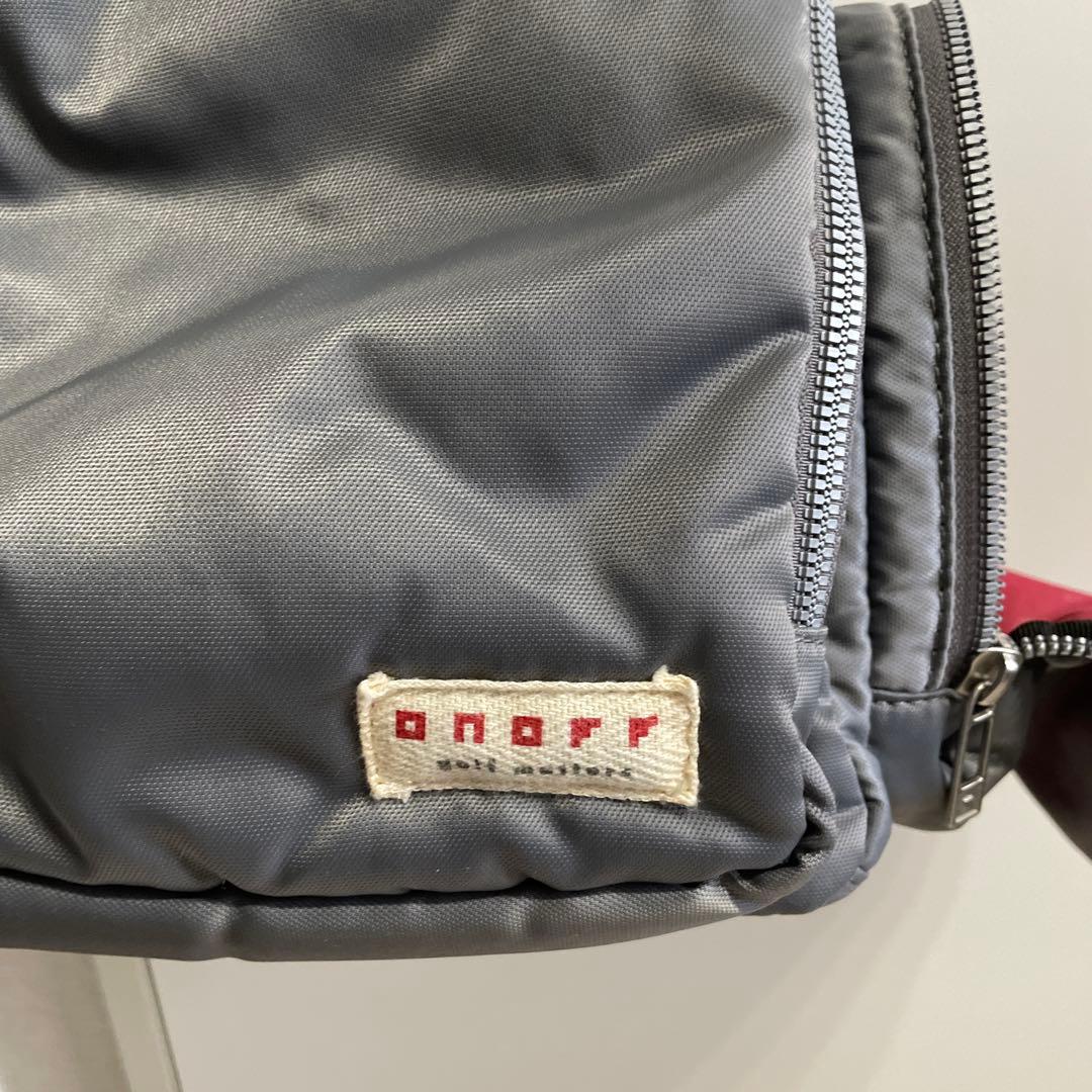 オノフボストンバッグONOFF グレー系