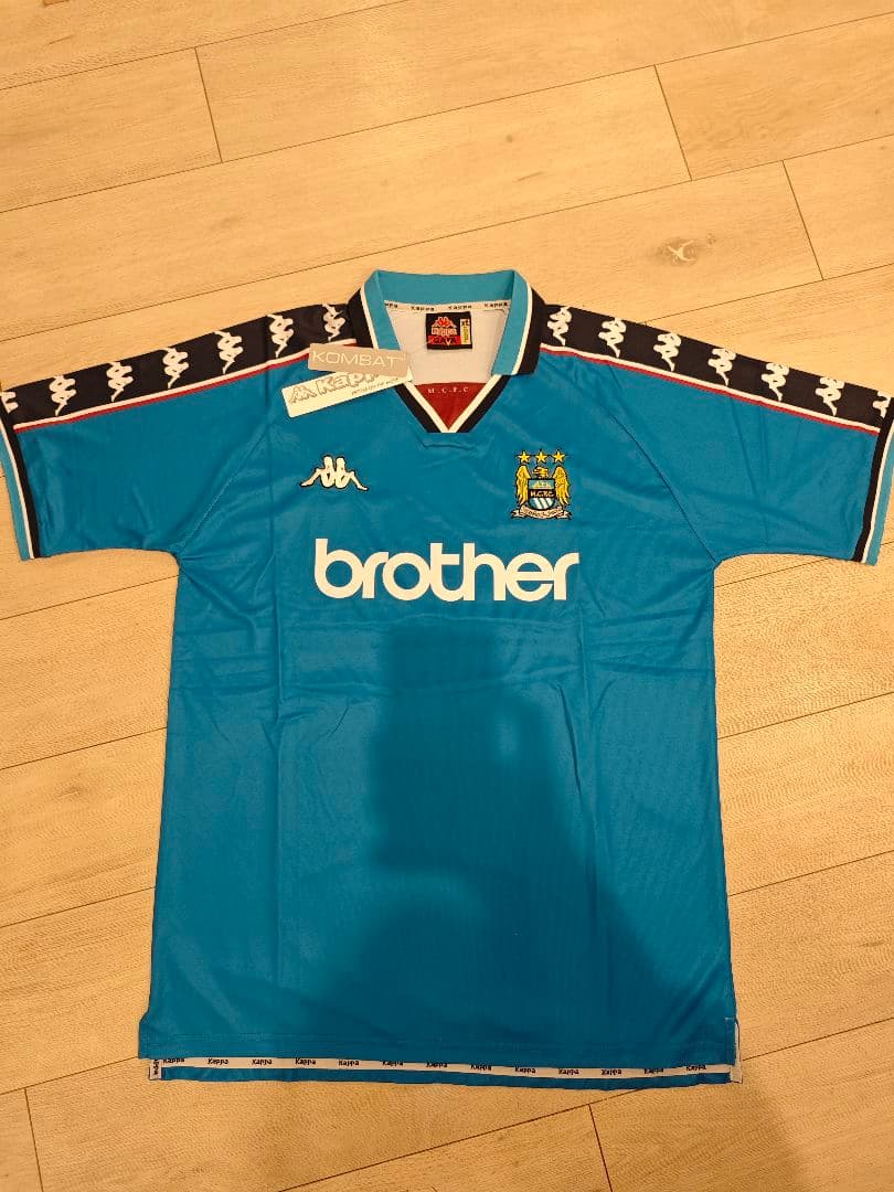97-99 KAPPA マンチェスターシティ 水色 半袖 レトロ XL