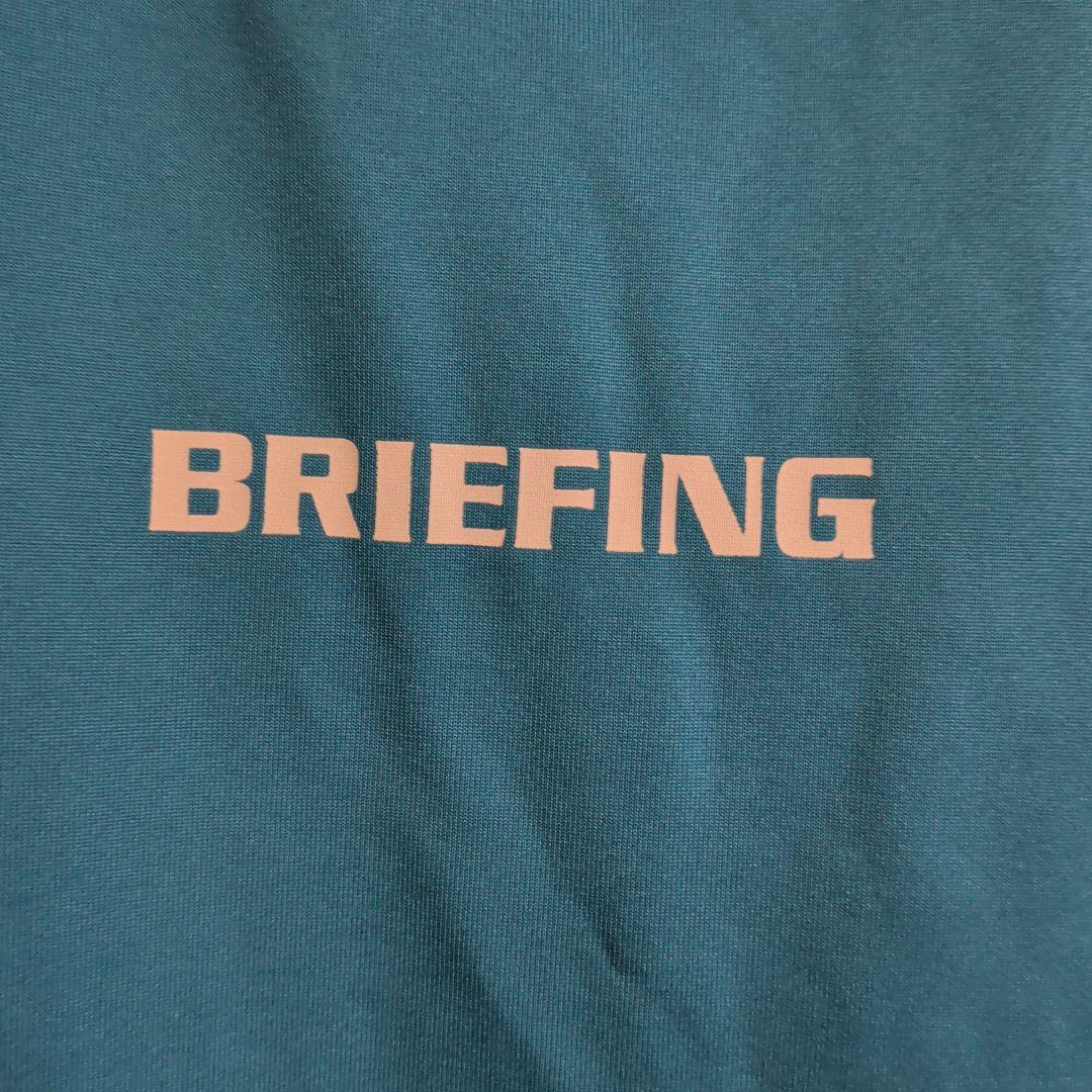 BRIEFING 青 ゴルフシャツ　サイズL