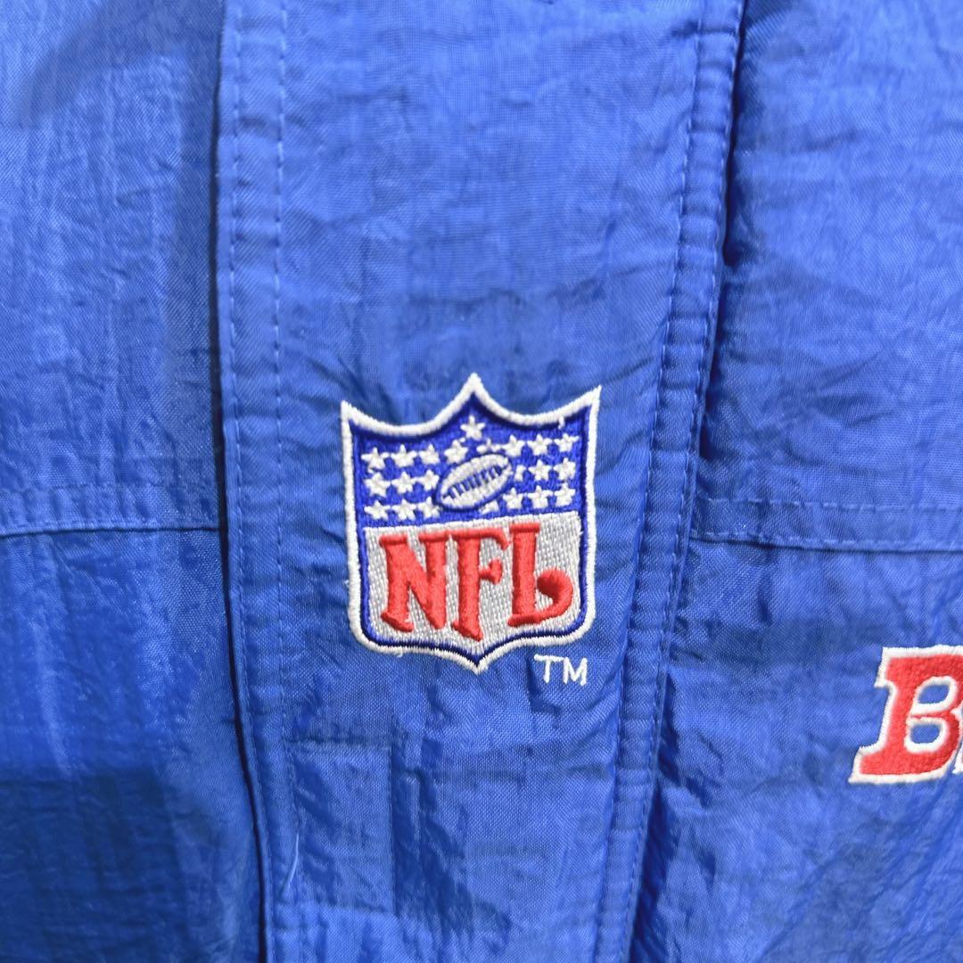 STARTERスターターNFL中綿ナイロンジャケット青×赤メンズLサイズ7265