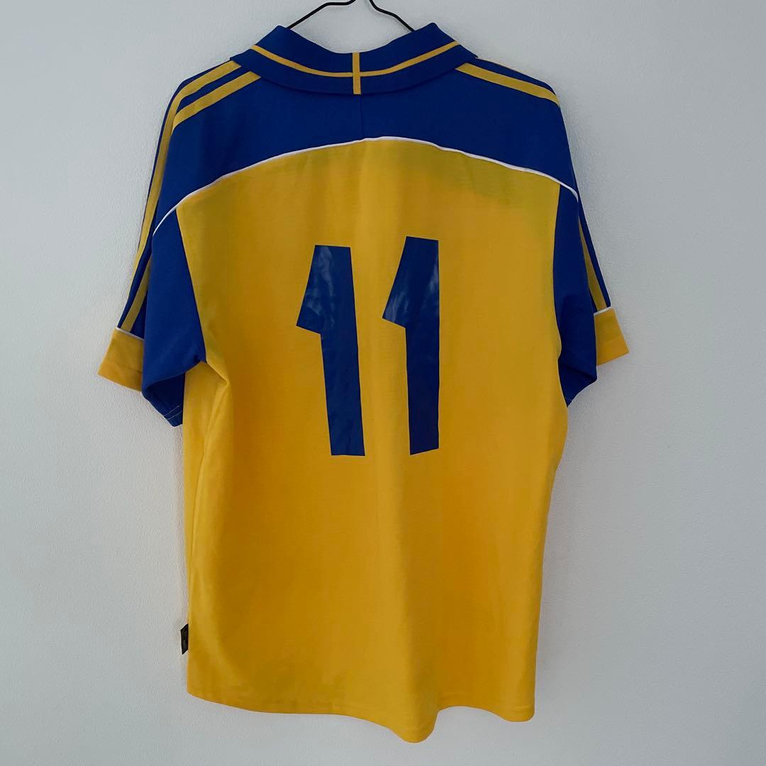 美品サッカーW杯スウェーデン代表 ホーム ユニフォーム黄色青色adidas