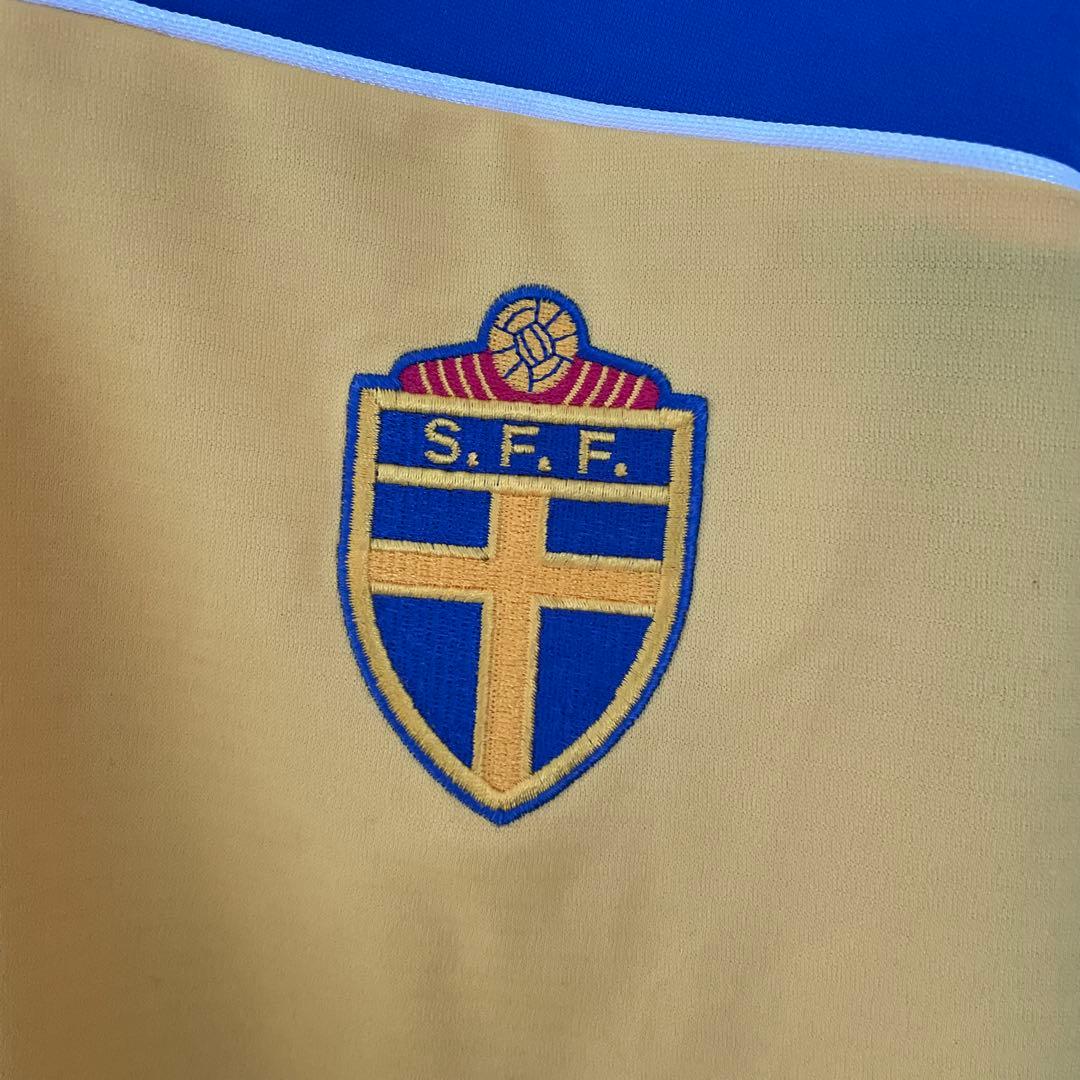 美品サッカーW杯スウェーデン代表 ホーム ユニフォーム黄色青色adidas