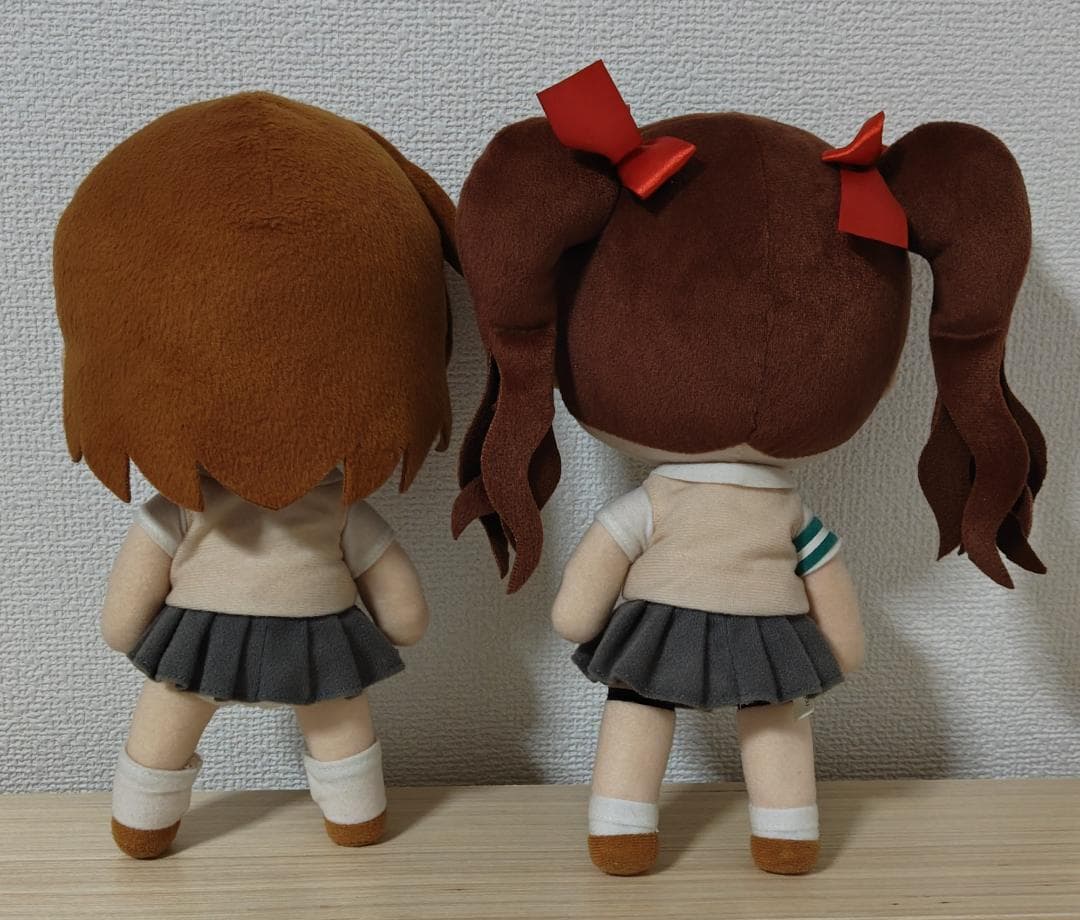 中古　ねんどろいどぷらす ぬいぐるみ　御坂 美琴　白井黒子　セット