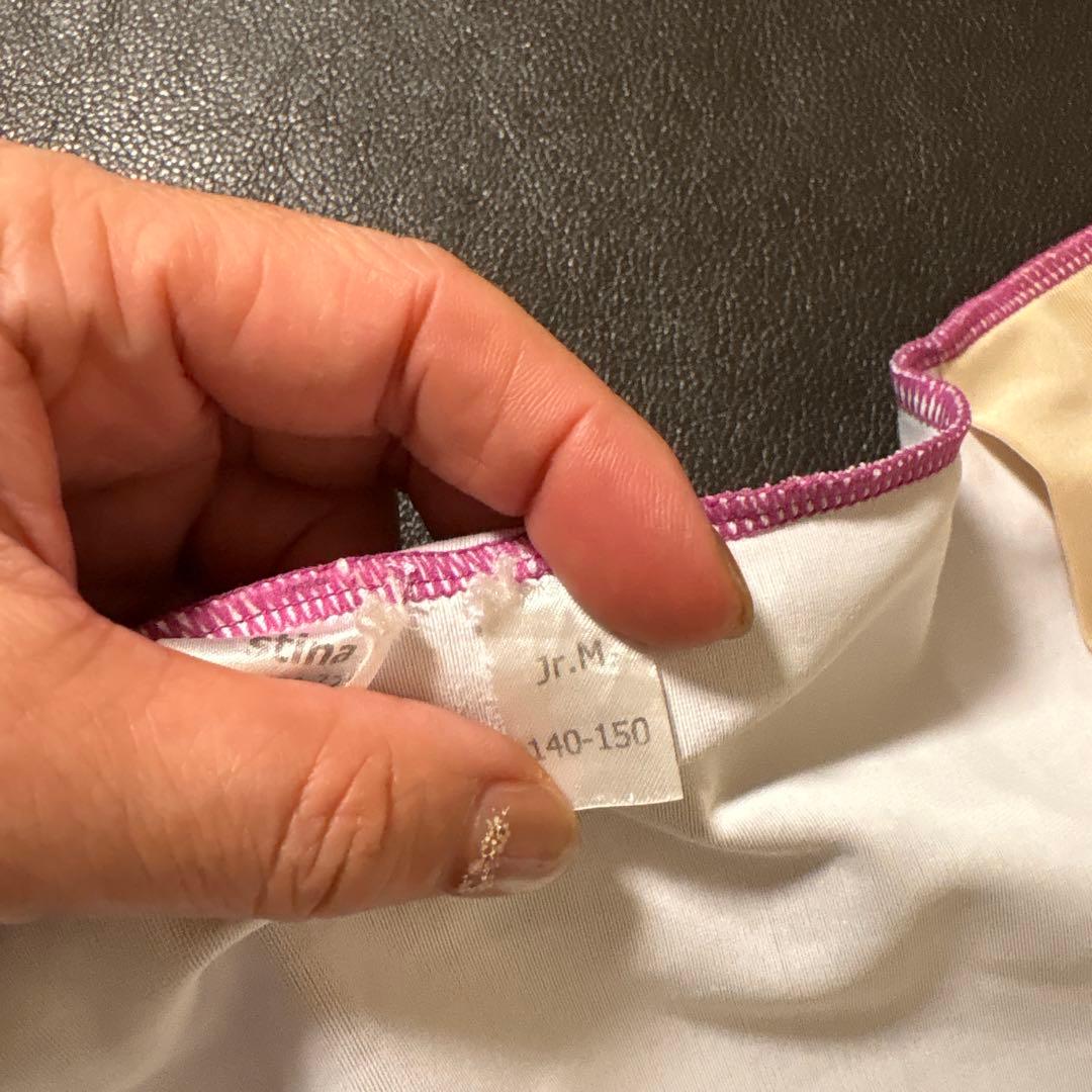 stina ピンク系 Vネック レオタード140〜150