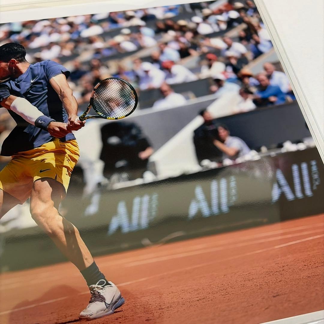 男子テニス　チャンピオン　カルロス・アルカラス 直筆サイン入りフォト 証明書付