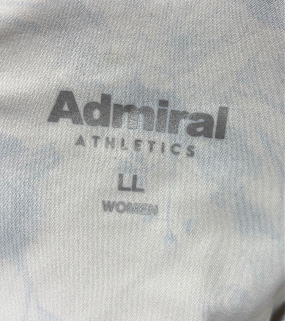 Admiral レディース Tシャツ LL 青/花柄