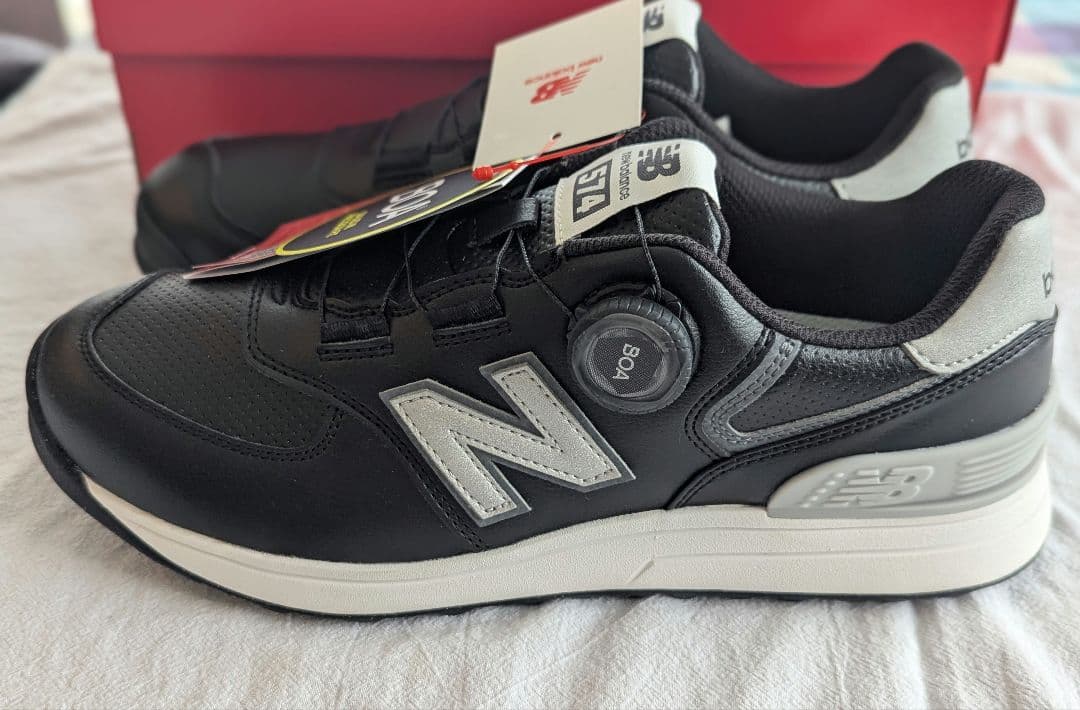 New Balance 574 BOA ゴルフシューズ ブラック 26.5cm