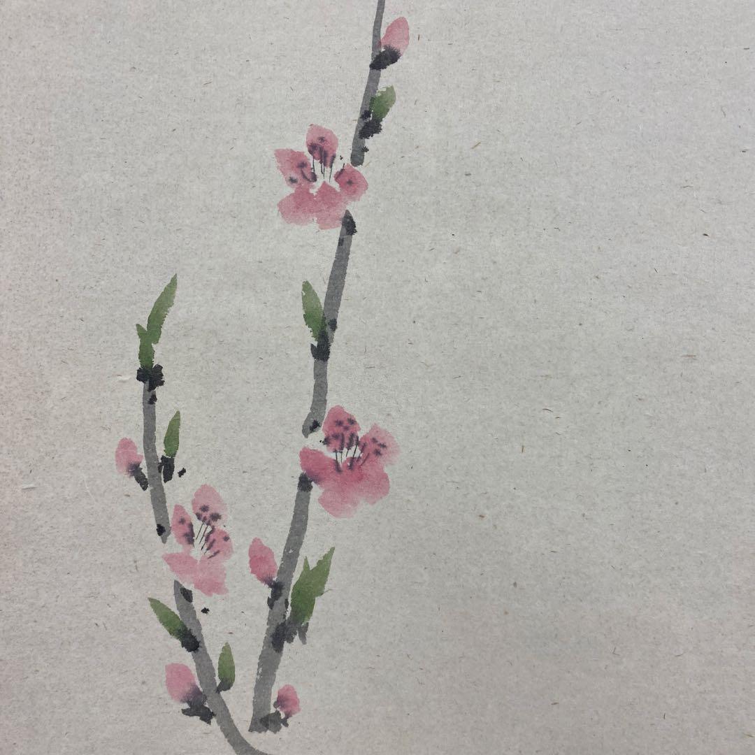 美品 掛け軸 松本大圓作 雛画賛「寿光」清水寺 共箱 太巻き付 縁起物