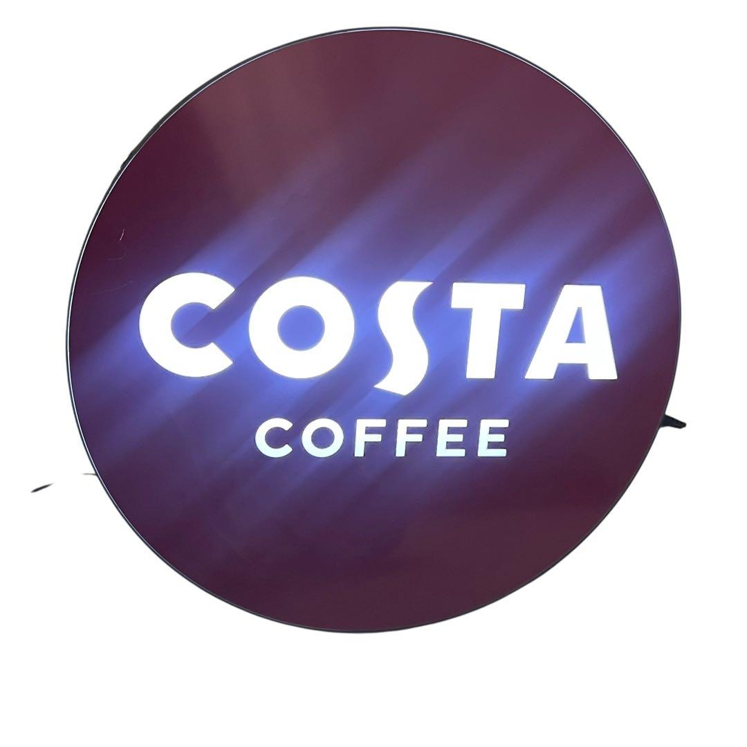 希少品✨COSTA COFFEE 看板 電気点灯確認済み 壁掛け可能