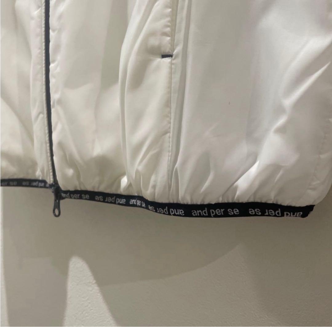 and per se 中綿ホワイトジャケット