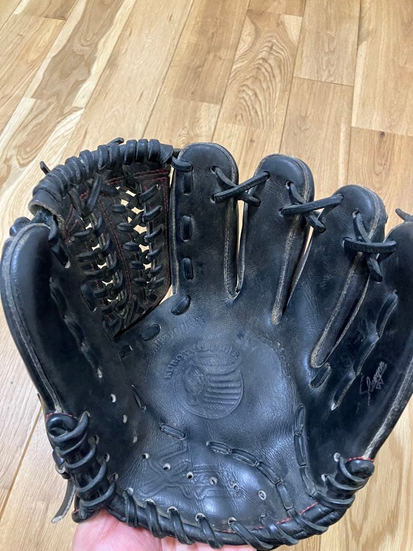 スラッガー 硬式グローブ 黒　少年野球