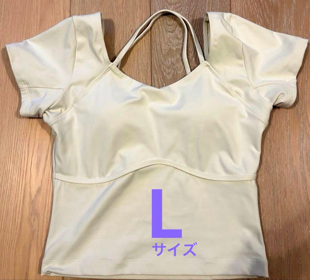 SUKALA スカーラ　カップ付きオープンネックTee アイボリー　Lサイズ
