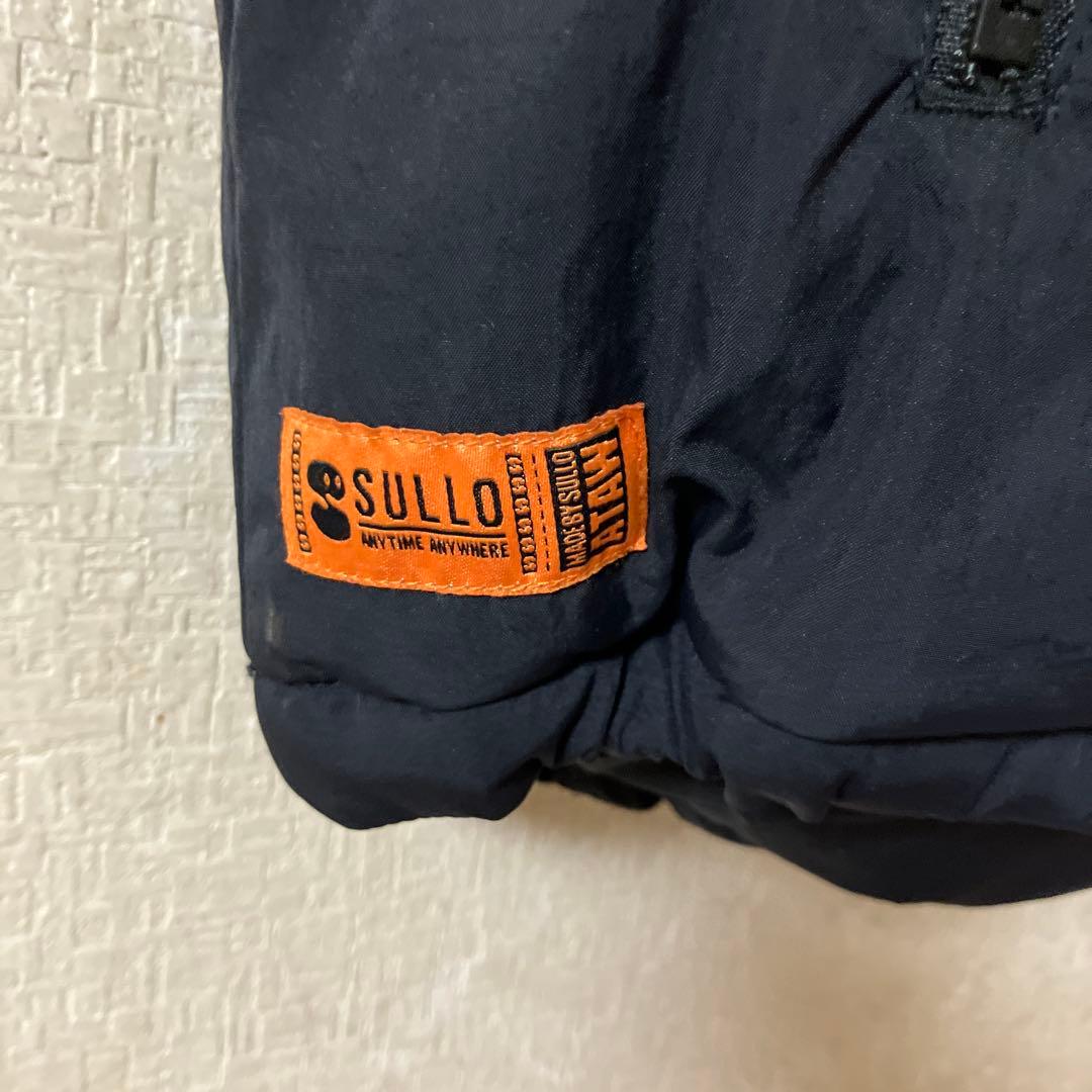 SULLO 黒 ベスト ジッパーポケット付き　Sサイズ