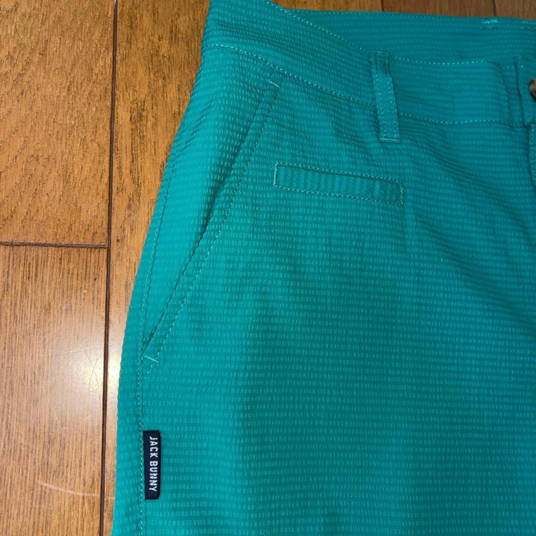 美品ジャックバニー　ゴルフパンツ　1 (M)レディースゴルフウェア　サッカー生地