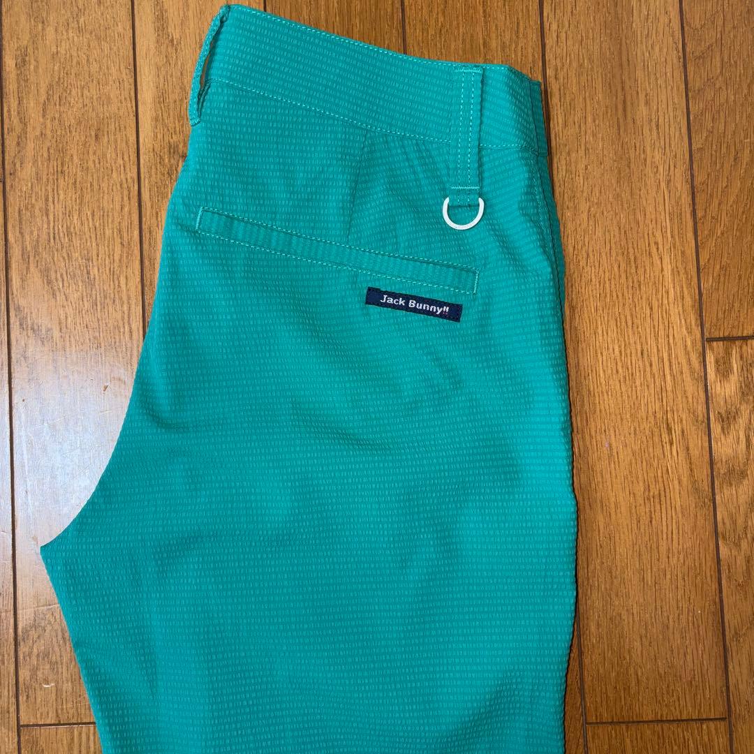 美品ジャックバニー　ゴルフパンツ　1 (M)レディースゴルフウェア　サッカー生地