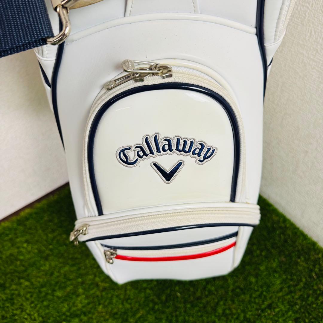 【人気モデル】Callaway キャディバッグ 8.5型 白