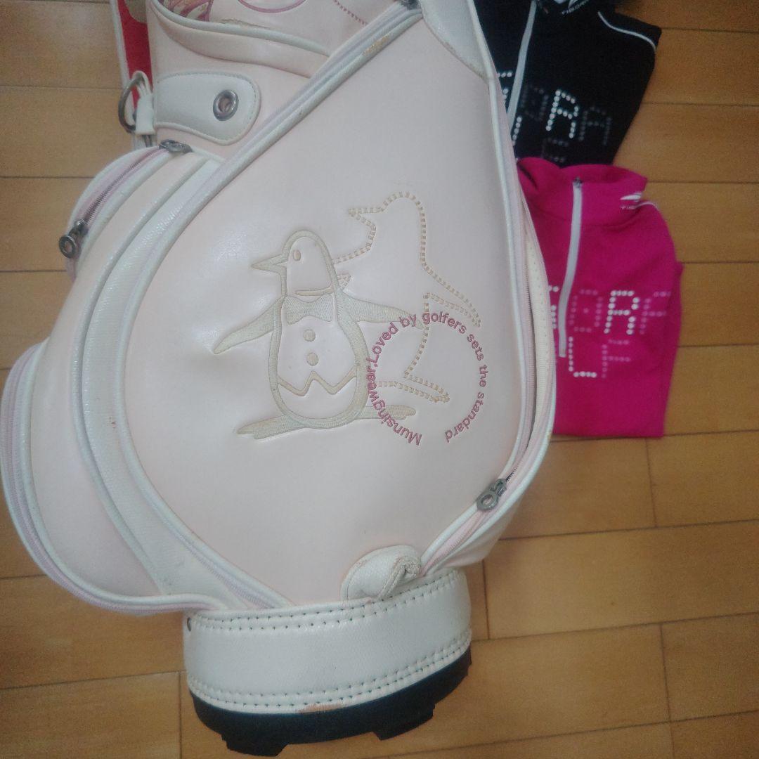 ゴルフバッグ　シューズバック　ポロシャツ×３枚