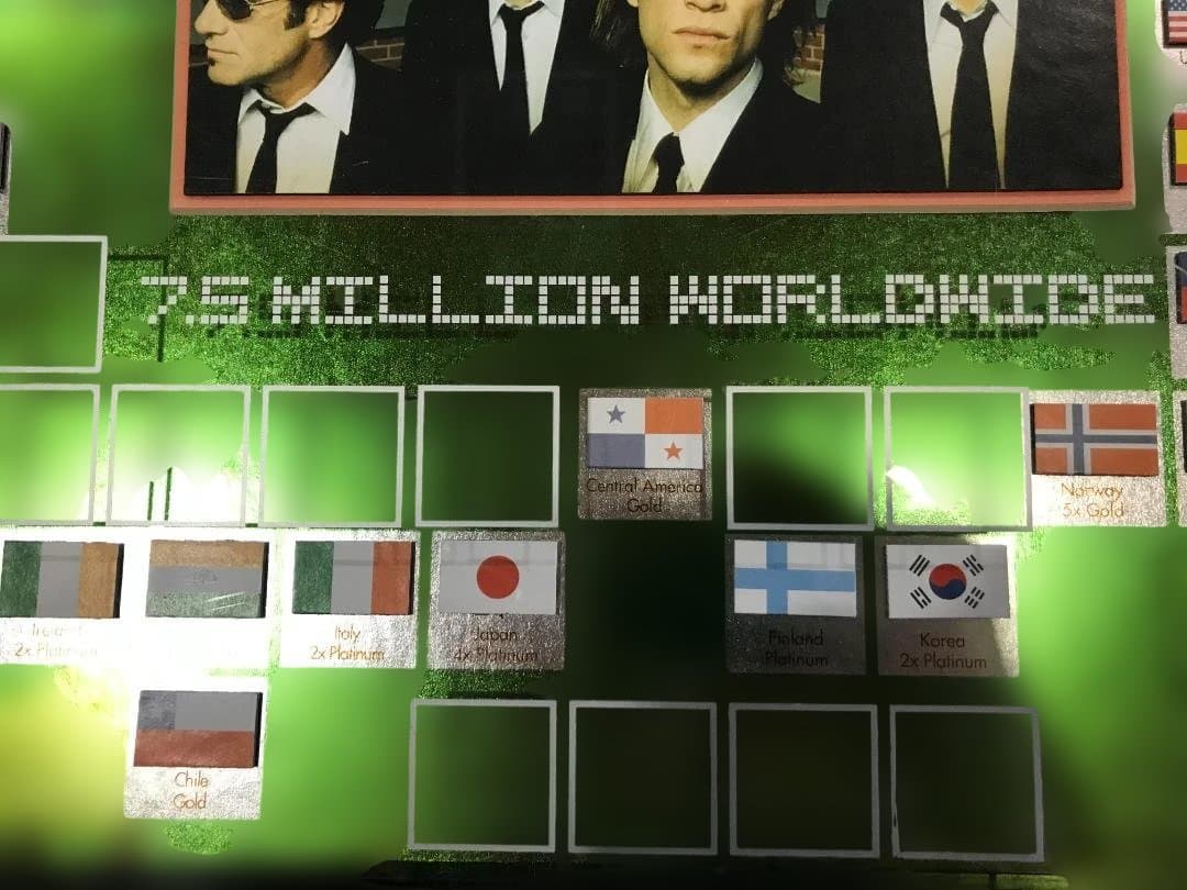 BON JOVI CRUSH 750万枚記念プレート