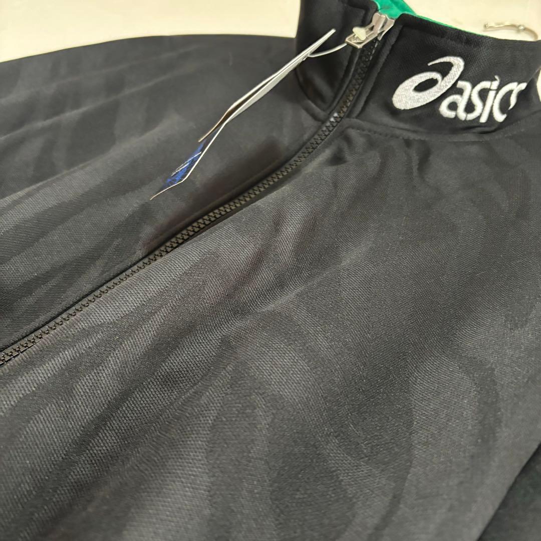 ★asics ゴールドタイガーシャドーゼブラ柄トラックジャケット XO 80s