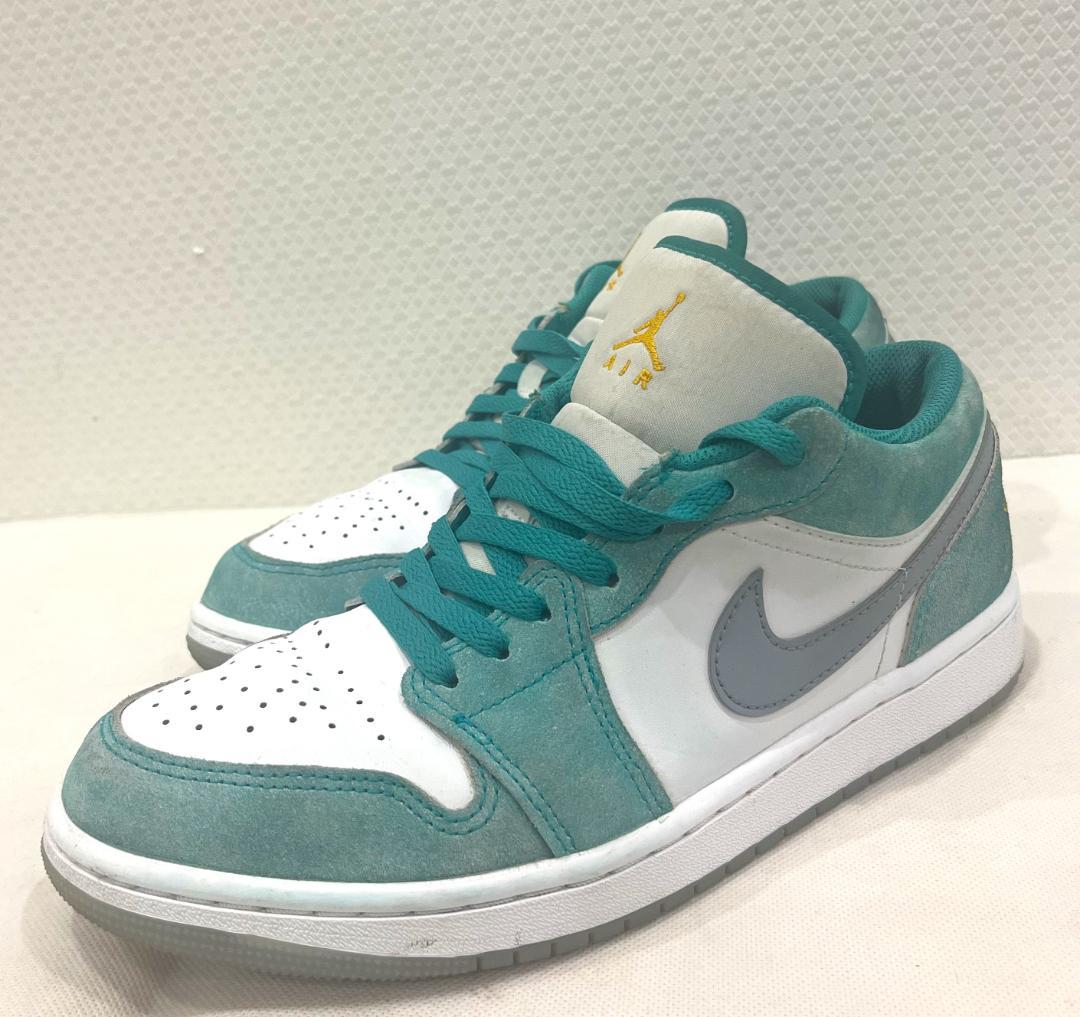 NIKE AIR JORDAN 1LOW US9 27㎝ グリーン スエード