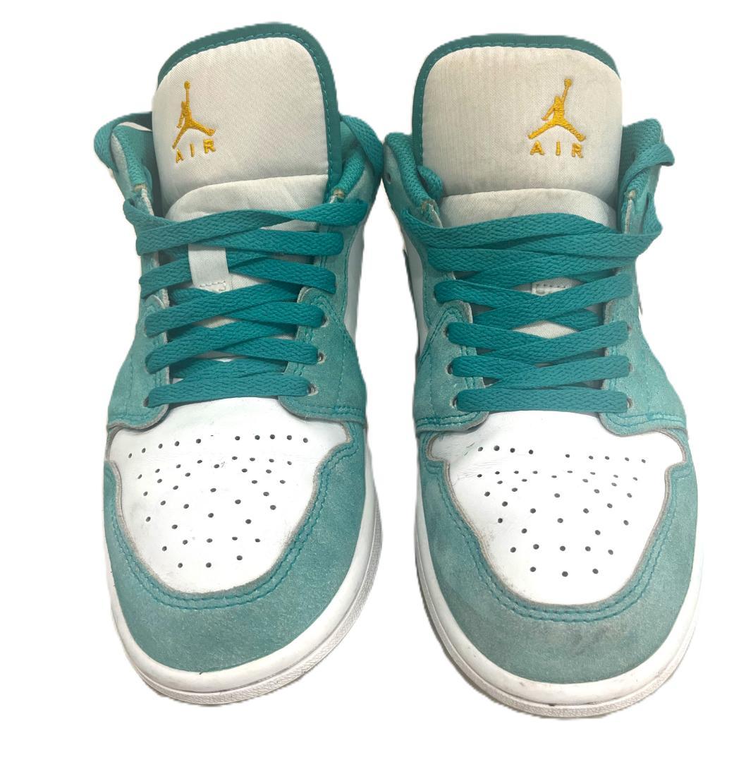 NIKE AIR JORDAN 1LOW US9 27㎝ グリーン スエード