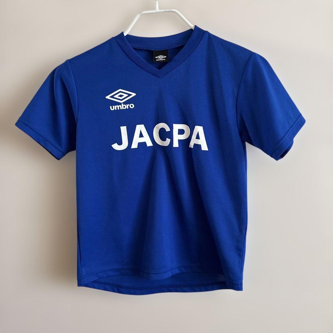 ジャクパサッカー　ユニフォーム上下　赤、青　150