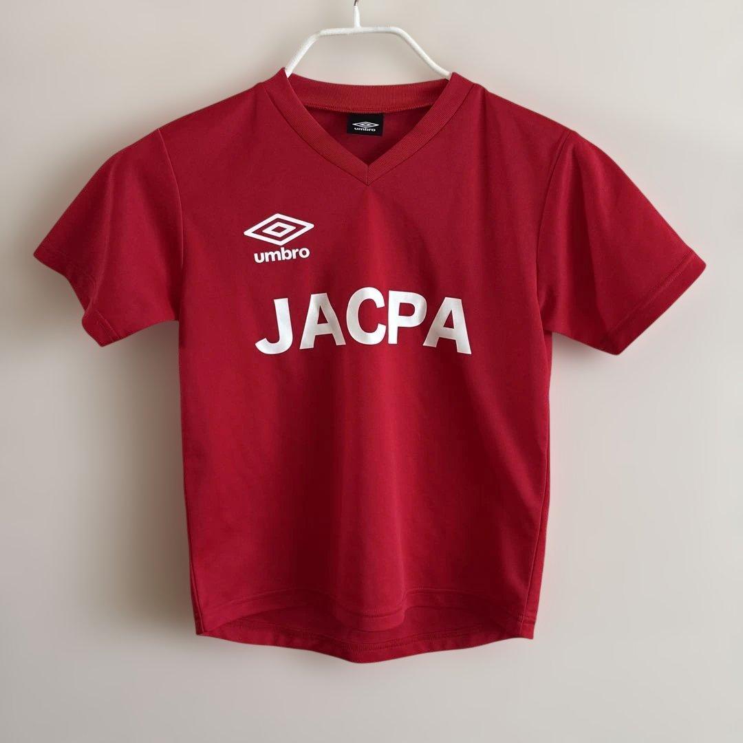 ジャクパサッカー　ユニフォーム上下　赤、青　150