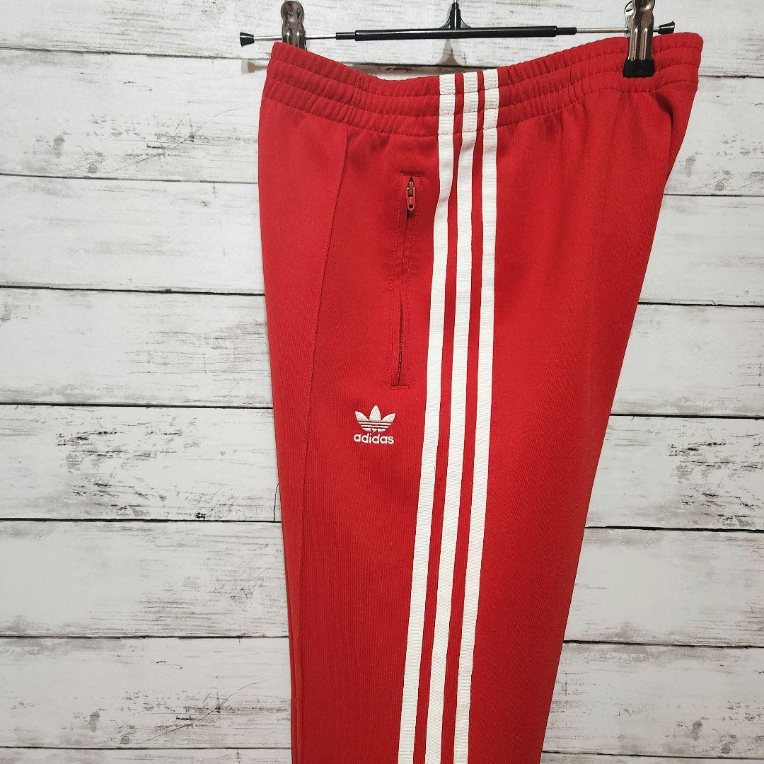 adidas トラックパンツ 赤 トレフォイル S ジャージ アディダス 人気