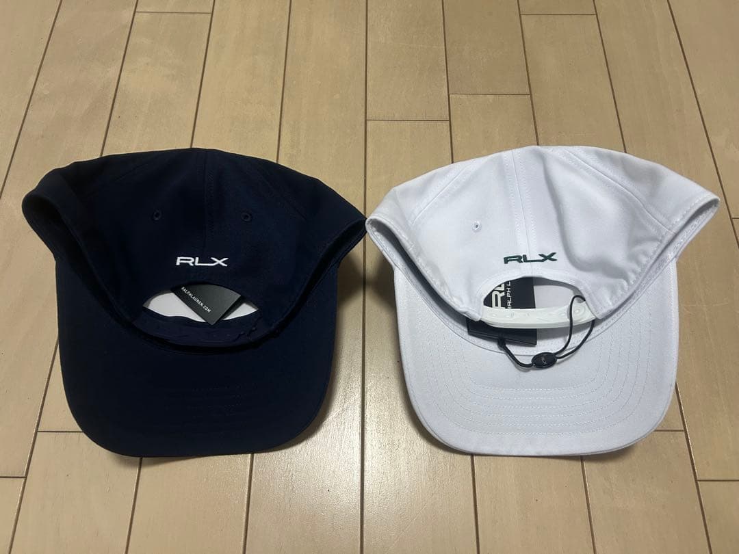 RLX ラルフローレン　キャップ ①ネイビー ②ホワイト 2枚セット