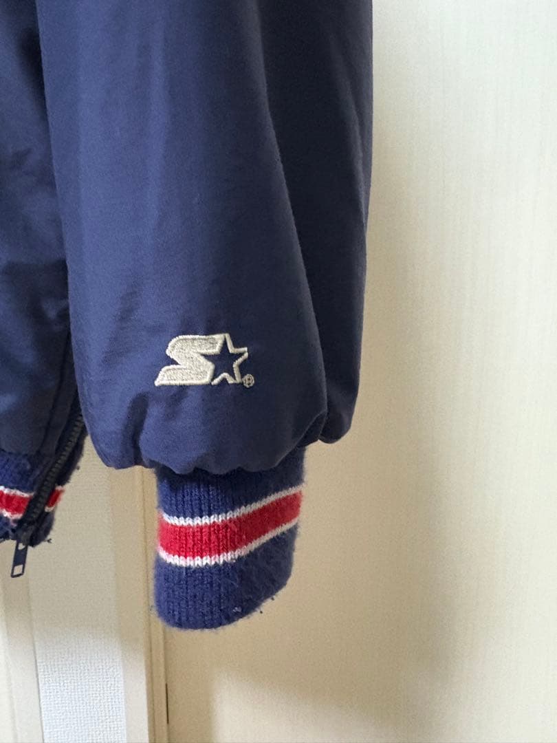 MLB アトランタブレーブス 中綿ジャケット ネイビー Starter 刺繍ロゴ