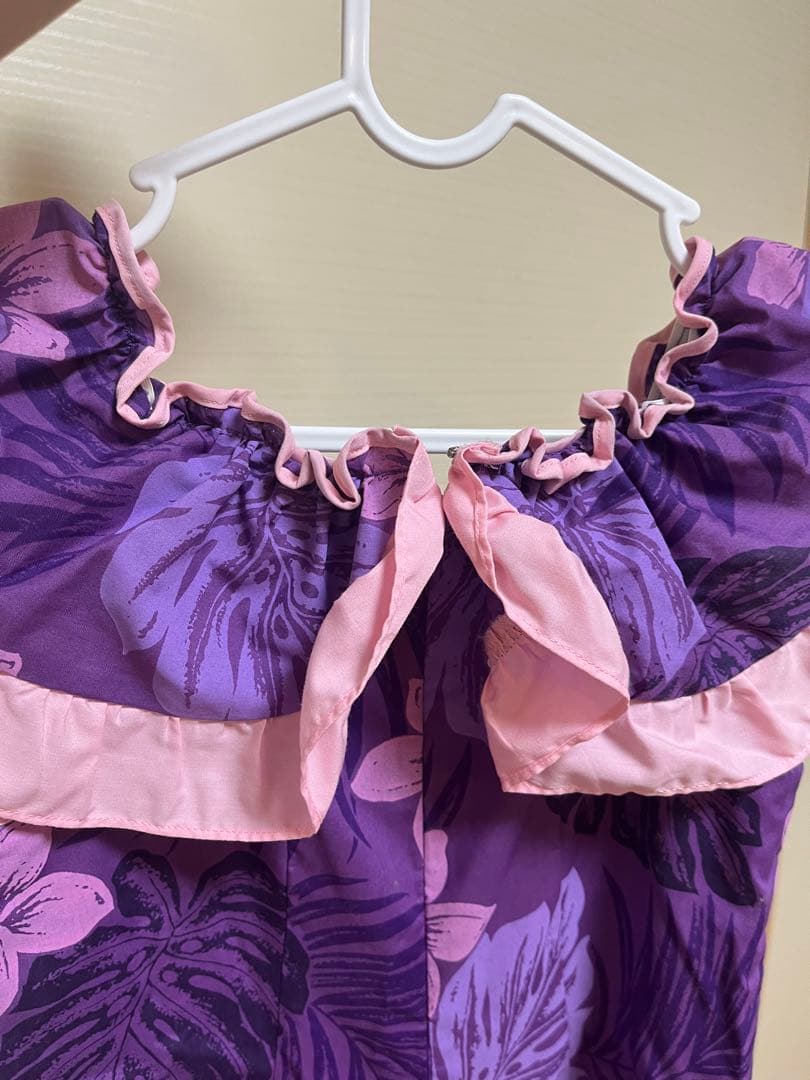 ハワイアンドレス  ロングワンピース  ムームー   花柄
