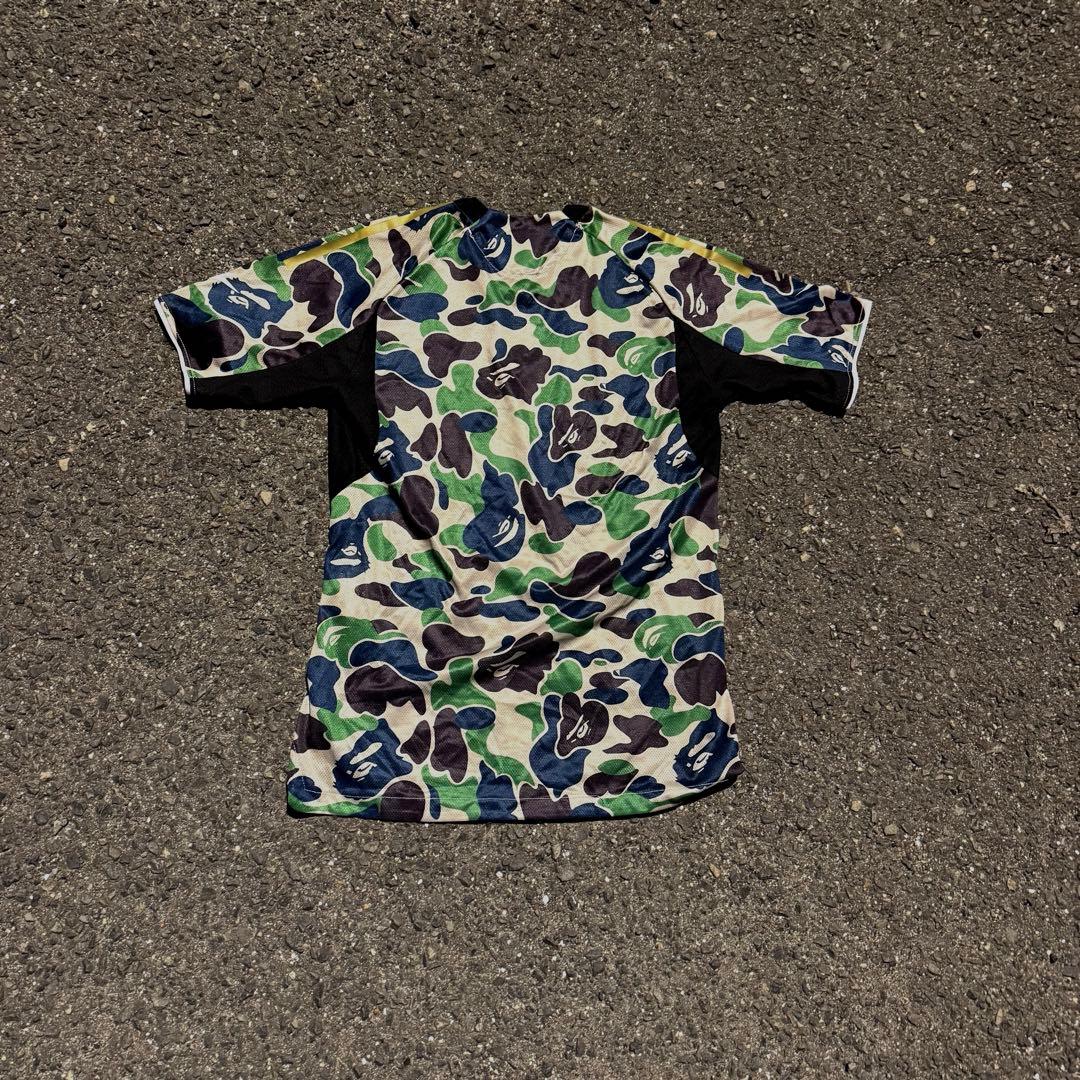 BAPE × adidas カモ ゲームシャツ S