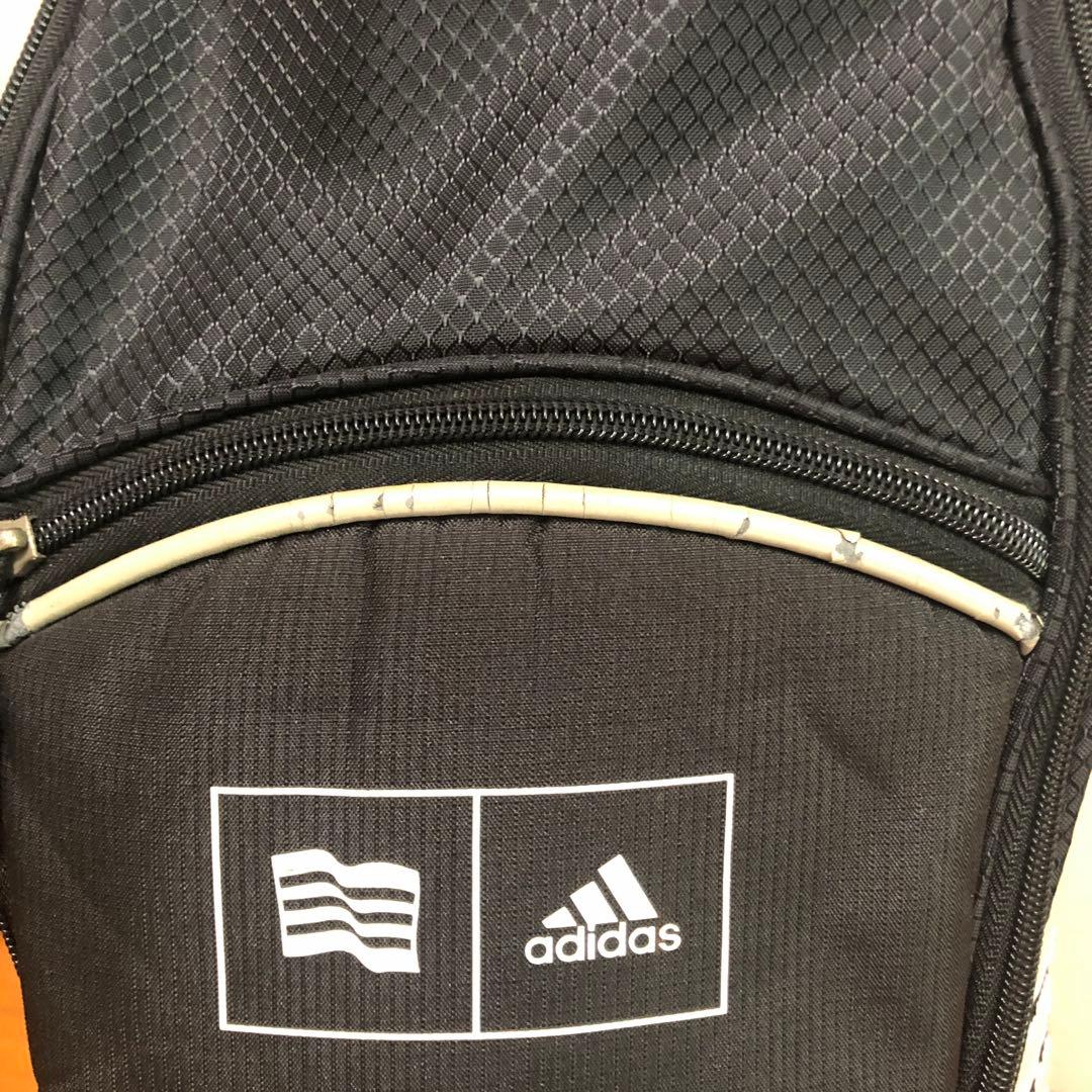 adidasアディダス キャディバッグ ブラック フード付き