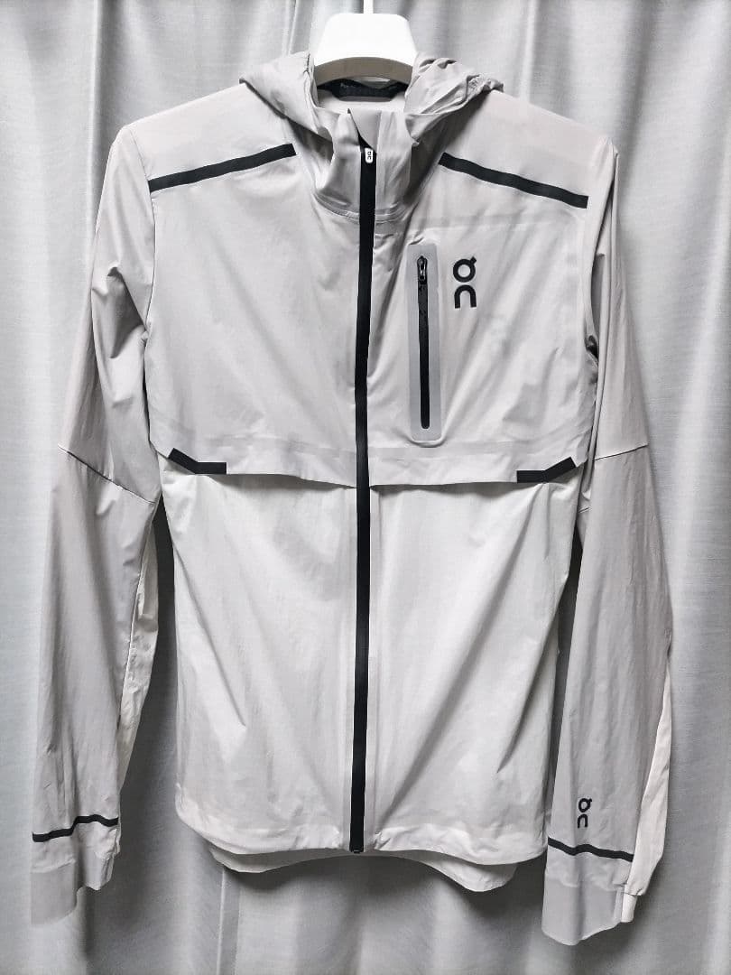 オン WEATHER JACKET　グレー×ホワイト レディース