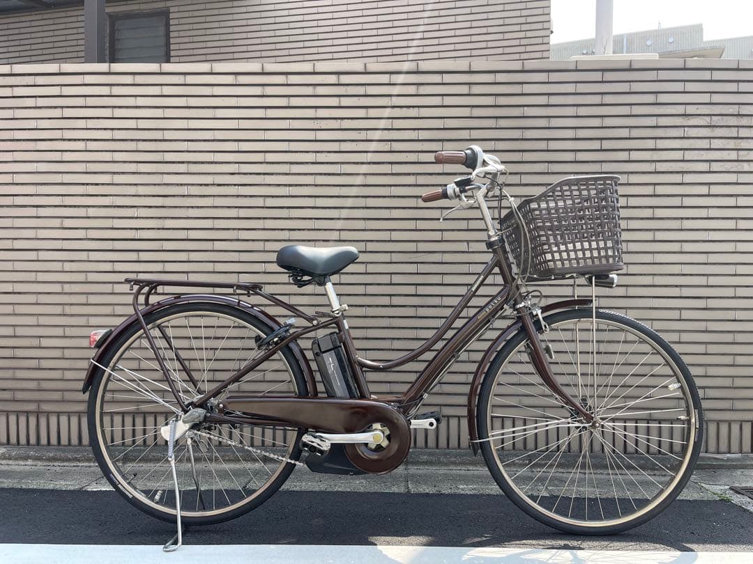 8.9ahブリヂストン電動アシスト自転車 ブラウン シティタイプ26CBNA40