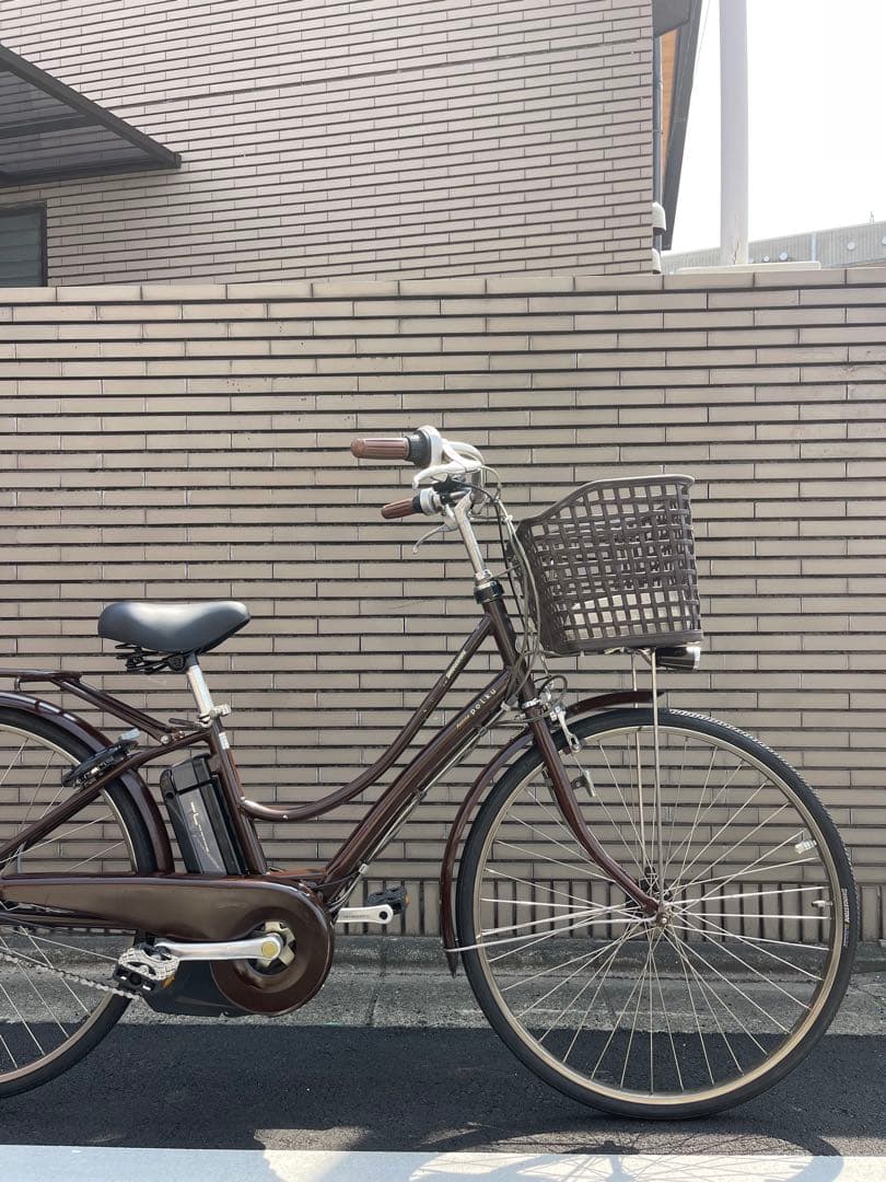 8.9ahブリヂストン電動アシスト自転車 ブラウン シティタイプ26CBNA40