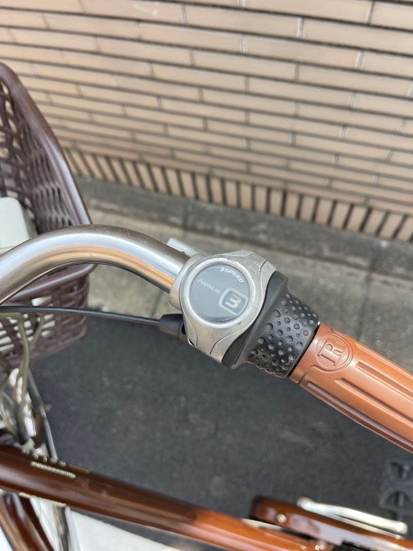 8.9ahブリヂストン電動アシスト自転車 ブラウン シティタイプ26CBNA40