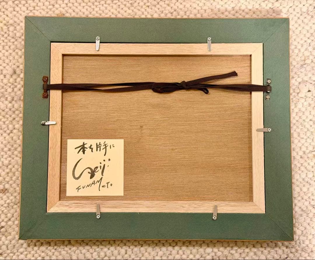 花の静物画 水彩画風 額装 インテリアアート 装飾画 #120-4