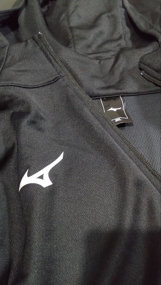 MIZUNO ミズノ ウォームアップジャケット ジャージ 黒 3XLタグ付き