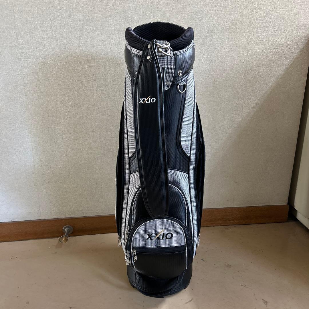XXIO キャディバッグ チェック柄 グレー・ブラック