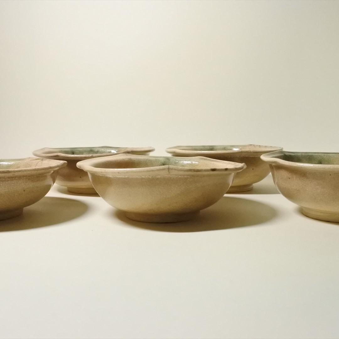 江戸後期　御深井　鉢　５客　骨董品　アンティーク